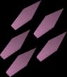 Amethyst javelin tips