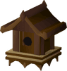 Mahogany bird house