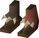 Mixed hide boots