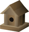Oak bird house