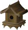 Teak bird house