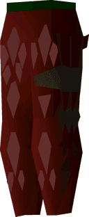 Red d'hide chaps