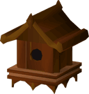 Redwood bird house